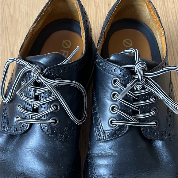 Cole Haan Black Leather Oxfords with OriginalGrand White Sole main image 8